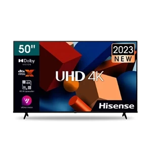 HISENSE 50" UHD 4K SMART TV, 3 HDMI, Dolby Vision HDR 50A6K - Free Wall Bracket ( Independence Promo)