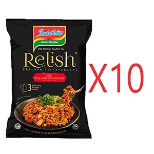Indomie Instant Noodles Relish With Real Chicken Chunks 120 g x 10 pieces