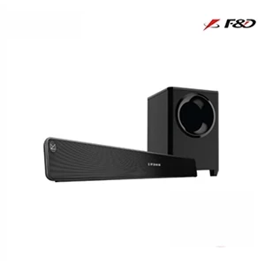 F&D SOUND BAR WITH 8" SUB WOOFER, 140W PMPO REMOTE T388X (Independence Promo)