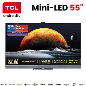 TCL TV 55 MINI-LED 4K ANDROID BLACK 55C825