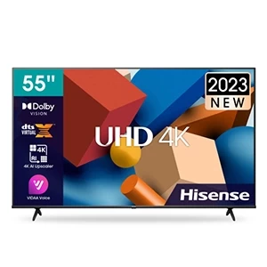 HISENSE 55" UHD 4K SMART TV, 3 HDMI, 2 USB, 1 AV, Dolby Vision HDR 55A6K - Free Wall Bracket