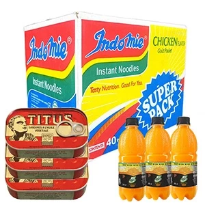 Indomie Superpack 120g+ Titus Sardines (3) + 5 Alive Pulpy 30cl (3)